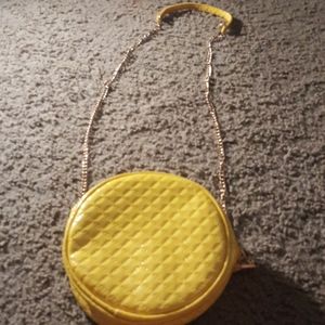 Yellow crossbody purse small